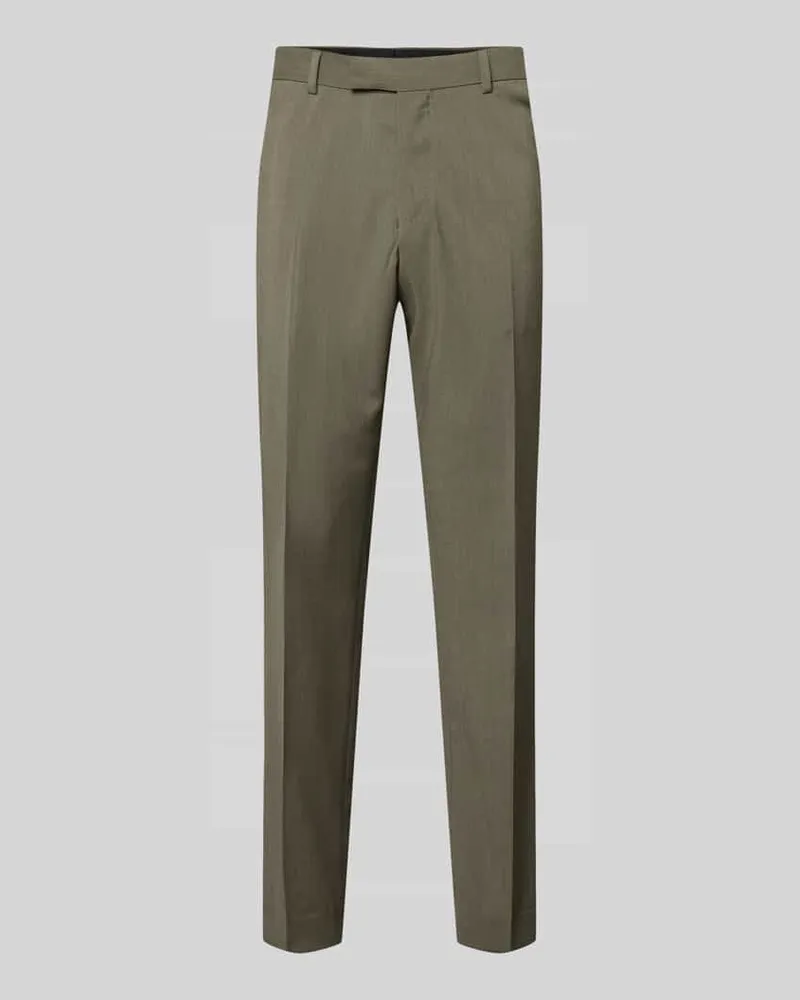 Tiger of Sweden Straight Fit Stoffhose aus reiner Wolle Modell 'Tentua Oliv