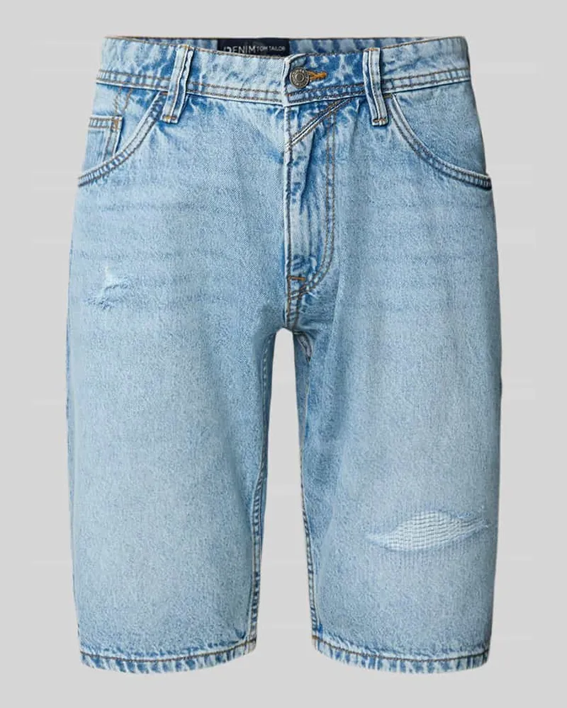 Tom Tailor Slim Fit Jeansshorts mit 5-Pocket-Design 