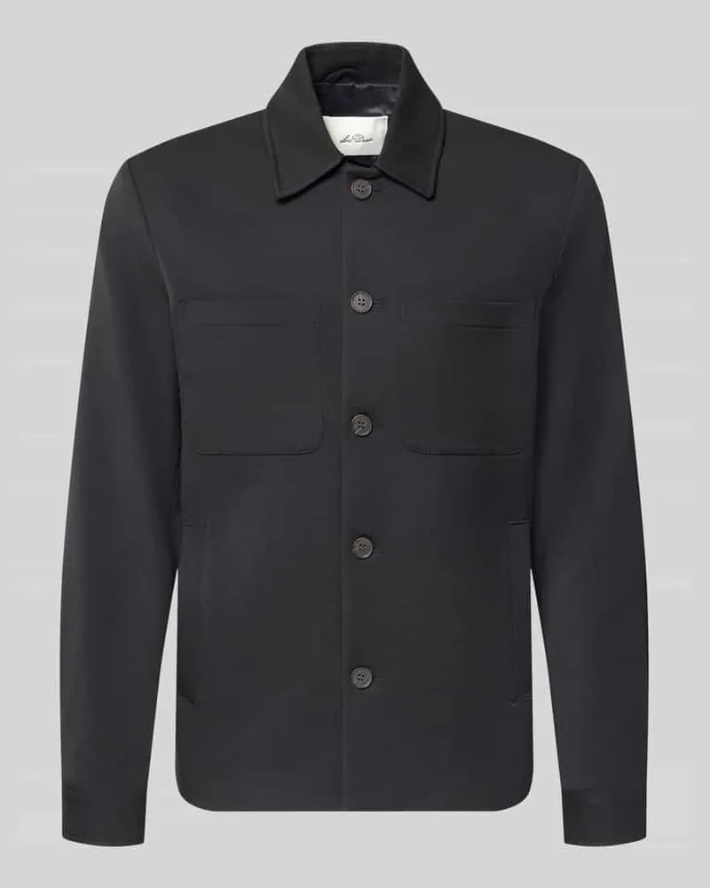 LES DEUX Hybrid Jacke mit Brusttaschen Modell 'Marseille Black