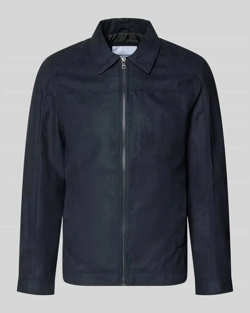 Jack & Jones Regular Fit Jacke mit Umlegekragen Modell 'Dylan Black