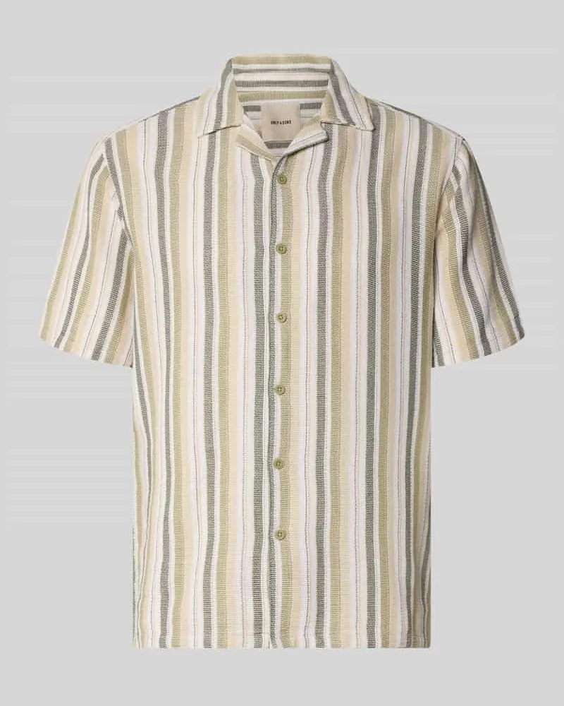 Only & Sons Regular Fit Freizeithemd aus Baumwoll-Mix Modell 'TREV LIFE Mint
