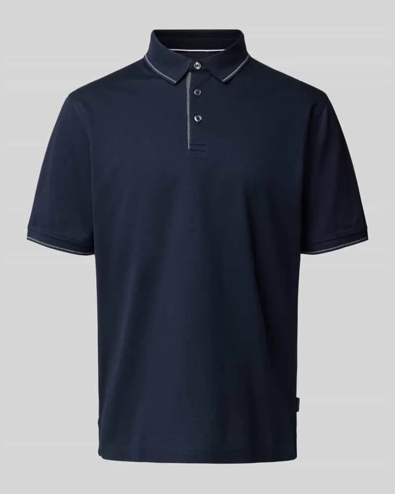 Bugatti Poloshirt mit Label-Detail 