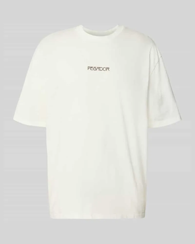 PEGADOR Oversized T-Shirt aus Baumwolle Modell 'Stavoren Offwhite