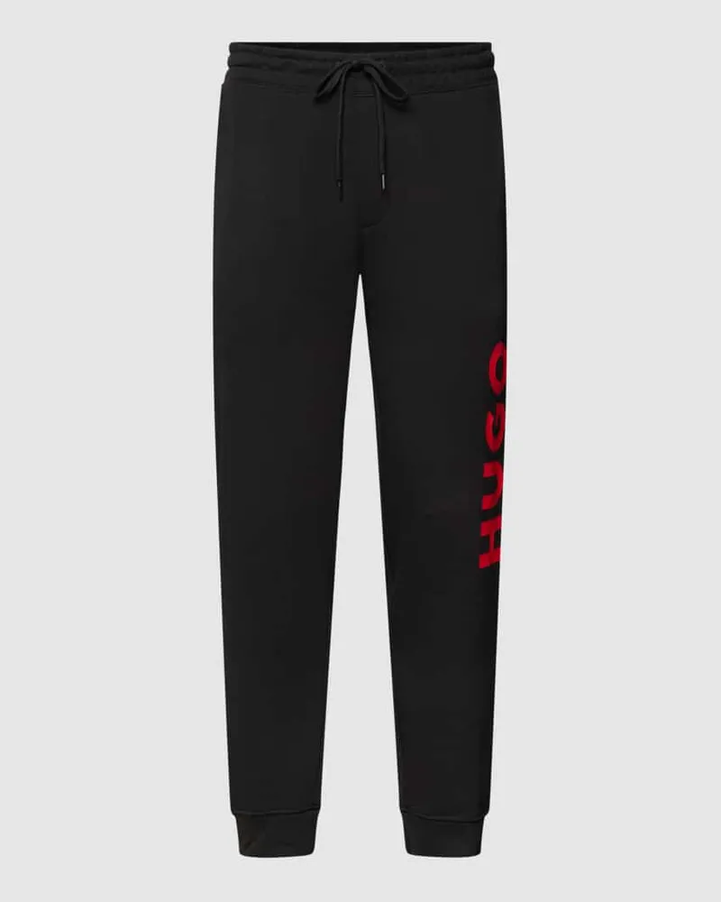 HUGO BOSS Sweatpants mit Label-Print Modell 'Dutschi 