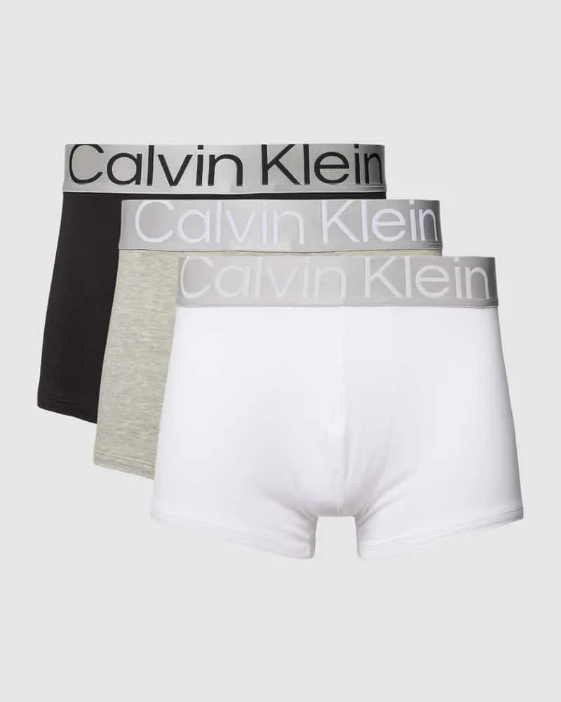 Calvin Klein Trunks mit elastischem Logo-Bund im 3er-Pack 