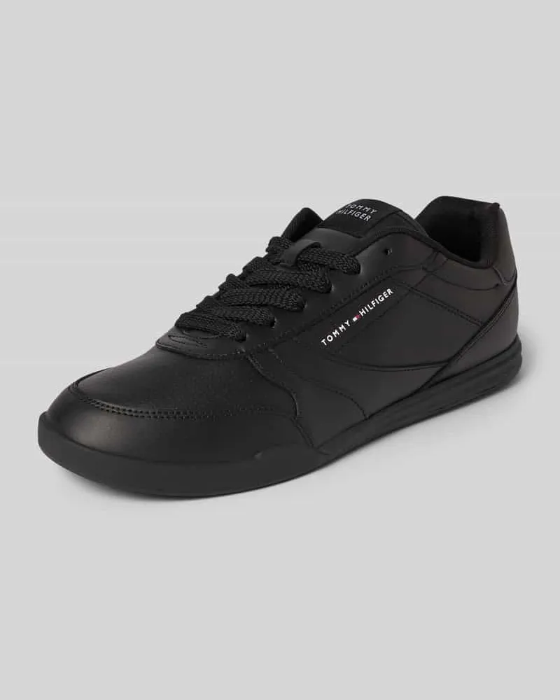 Tommy Hilfiger Low Top Sneaker aus echtem Leder Black