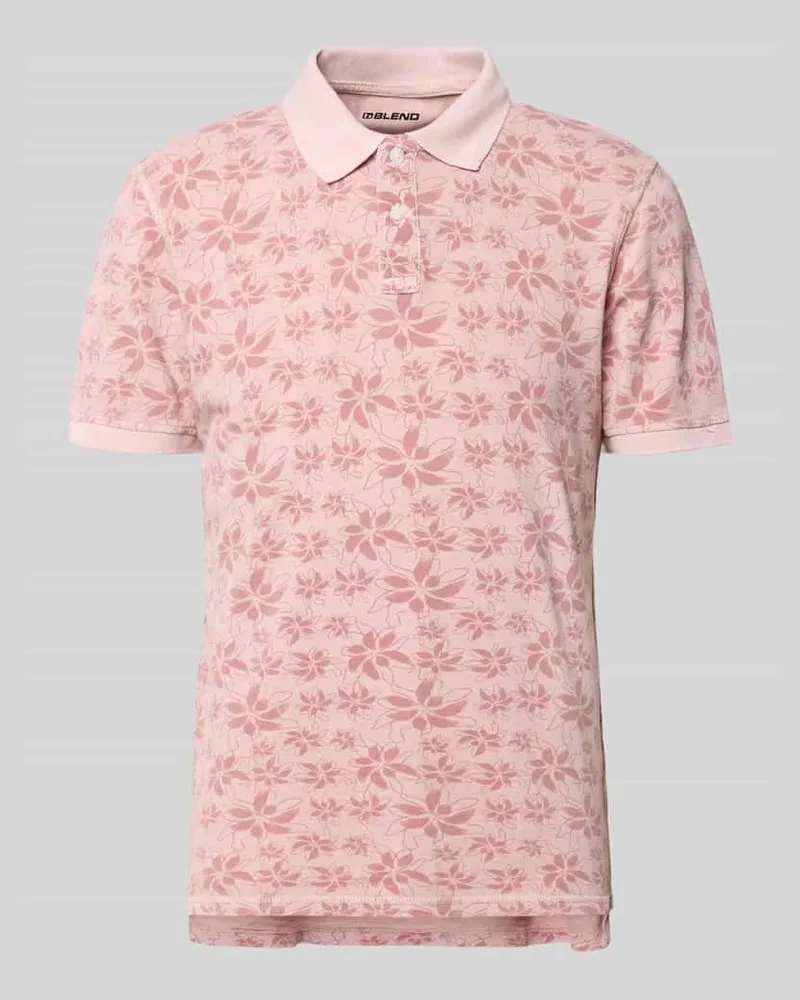 Blend Slim Fit Poloshirt mit kurzer Knopfleiste Modell 'FRISCO Apricot