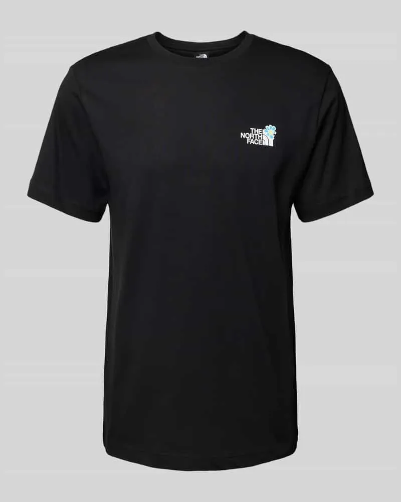 The North Face T-Shirt mit Label-Print Black