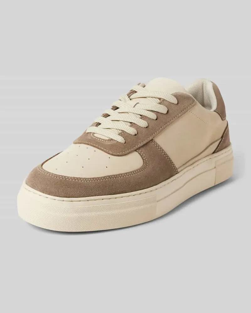 Selected Homme Sneaker mit Schnürverschluss Modell 'HARALD Beige