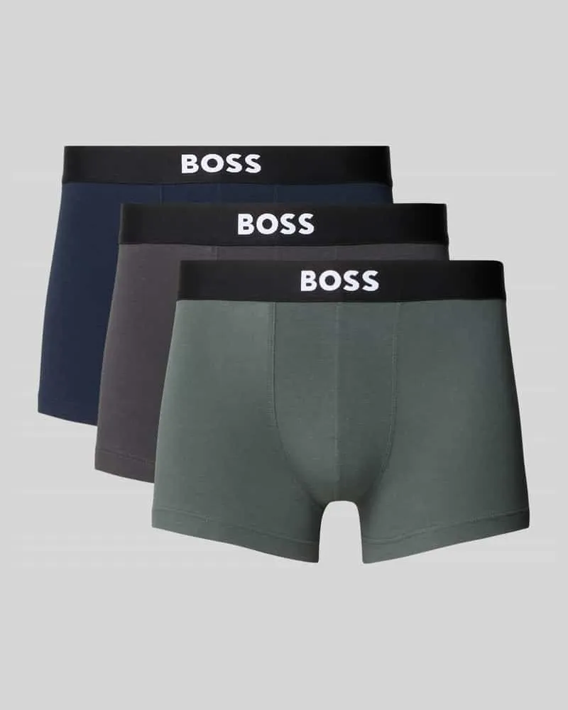 HUGO BOSS Trunks aus Baumwoll-Mix im 3er-Pack 