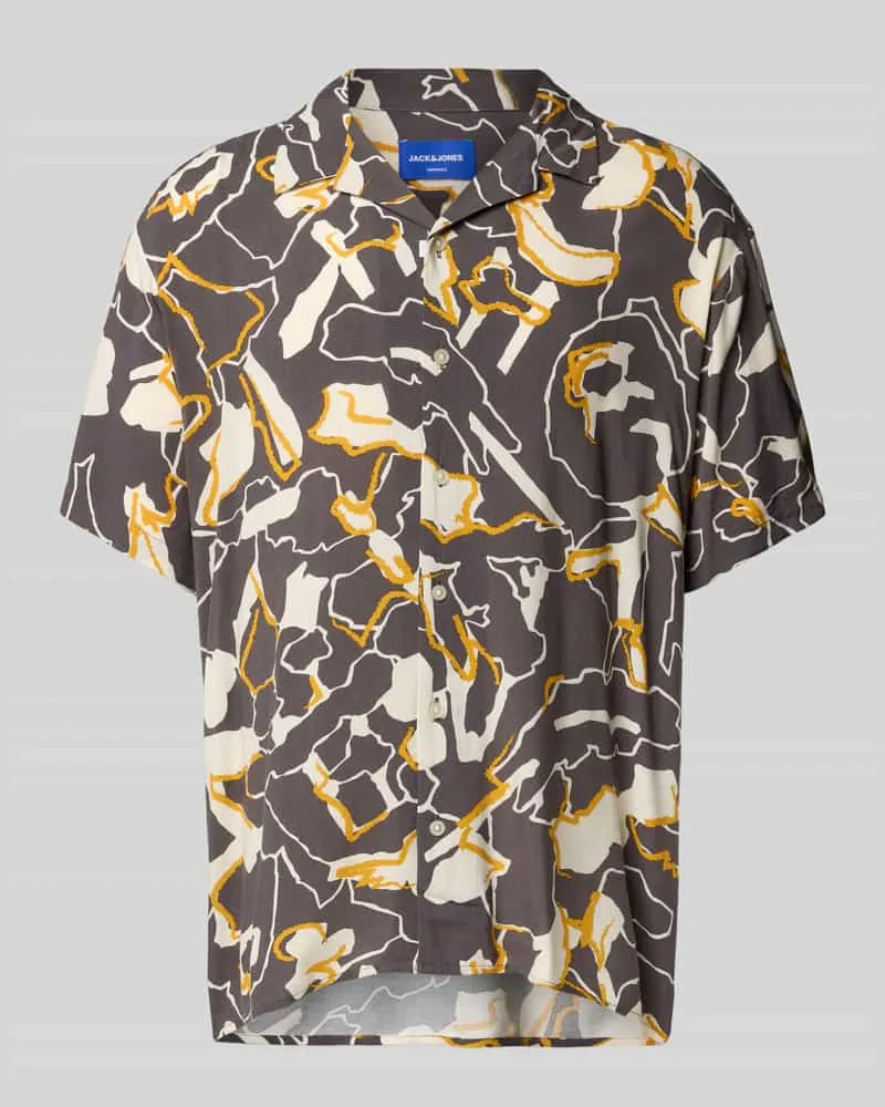Jack & Jones Regular Fit Freizeithemd mit Resortkragen Modell 'LUKE 