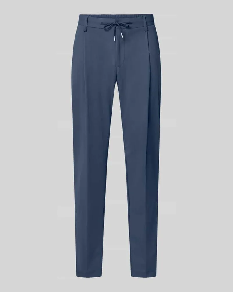 Bugatti Regular Fit Hose mit Tunnelzug und Eingrifftaschen Marine