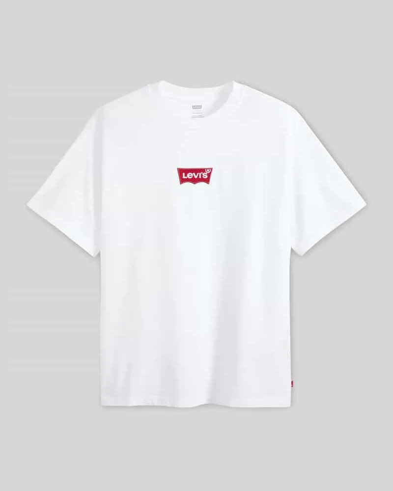 Levi's Regular Fit T-Shirt aus reiner Baumwolle Weiss