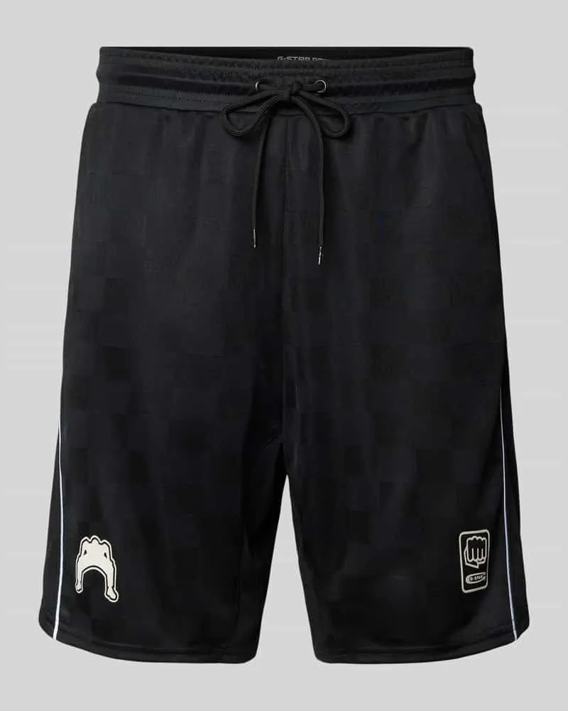 G-STAR RAW Relaxed Fit Shorts mit Motiv- und Label-Print Modell 'Football 