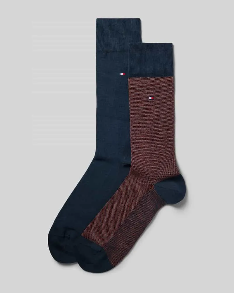 Tommy Hilfiger Socken aus Baumwoll-Mix Rostrot