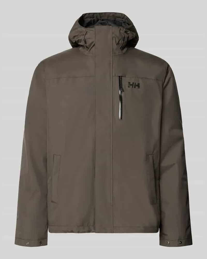 Helly Hansen Regular Fit Jacke mit Logo-Print Modell 'Juell Oliv
