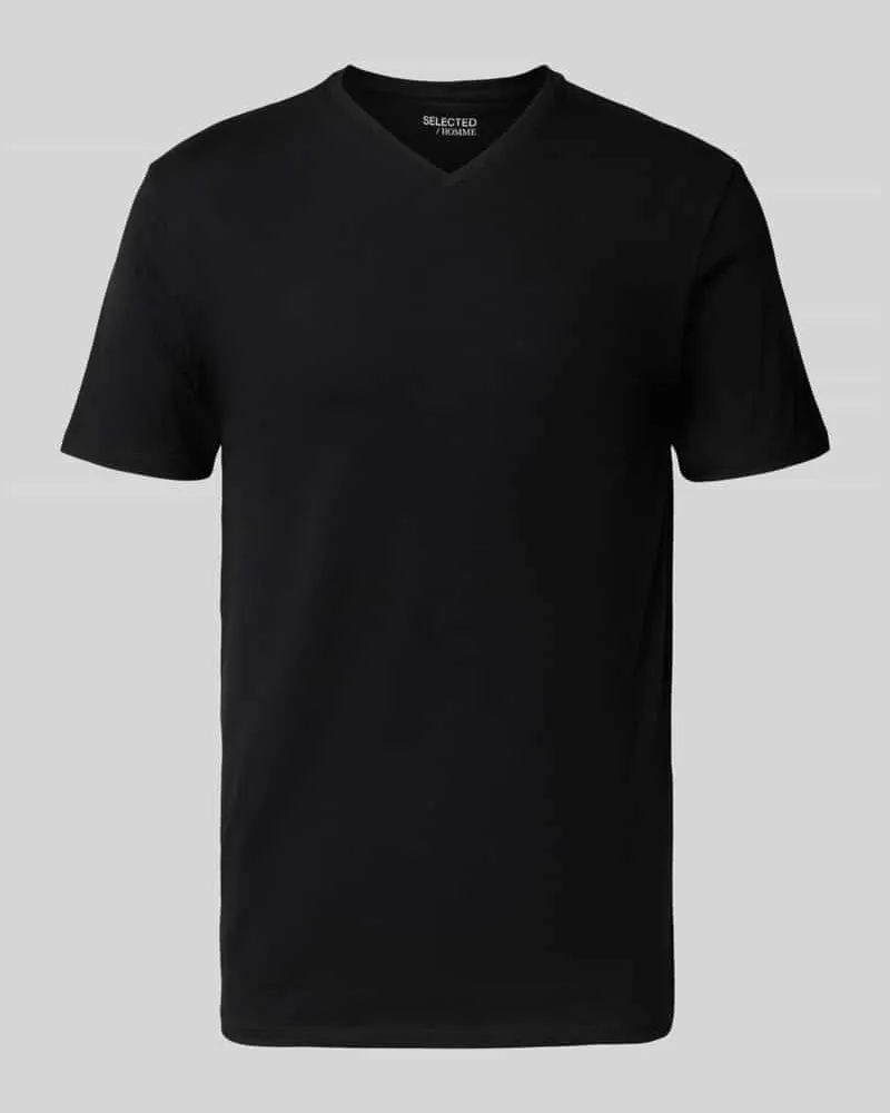 Selected Homme Regular Fit T-Shirt aus Baumwoll-Mix Modell 'NEWPIMA 