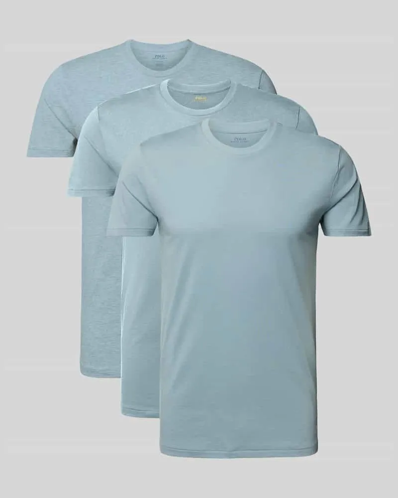 Ralph Lauren Regular Fit T-Shirt-Set aus reiner Baumwolle im 3er-Pack Mittelgrau