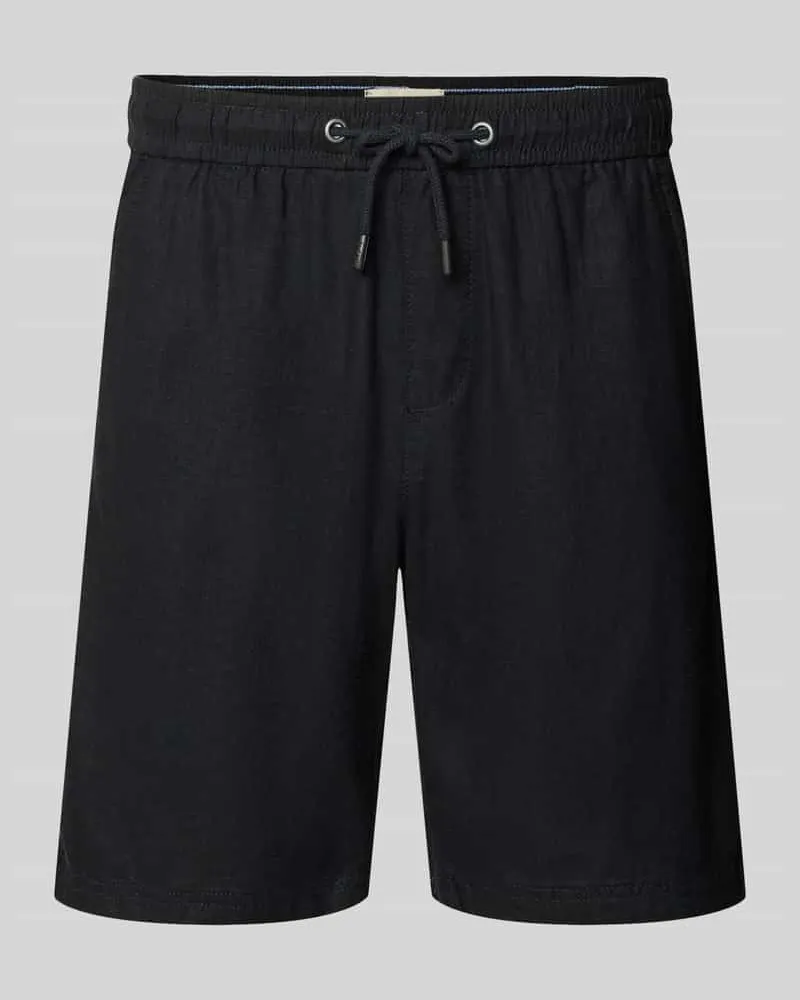 Blend Shorts aus Leinen-Viskose-Mix Modell 'MALVIN Black