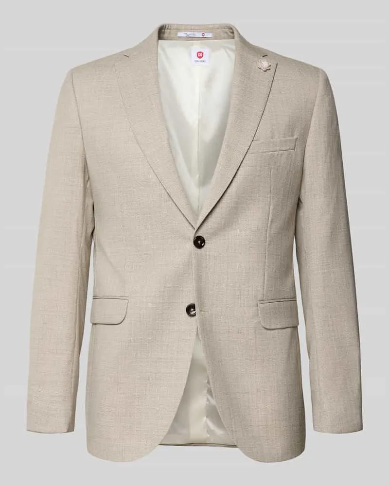 CG Sakko aus Schurwolle mit Pattentaschen Modell 'Paul Cognac