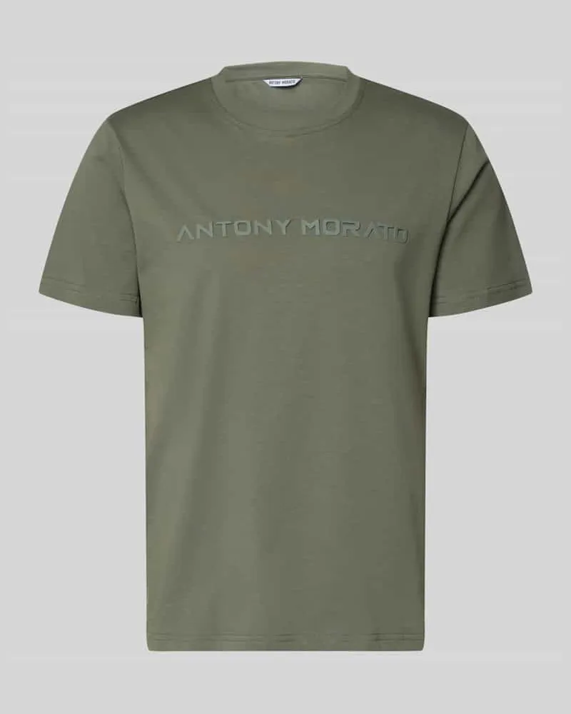 Antony Morato T-Shirt mit Label-Print Schilf
