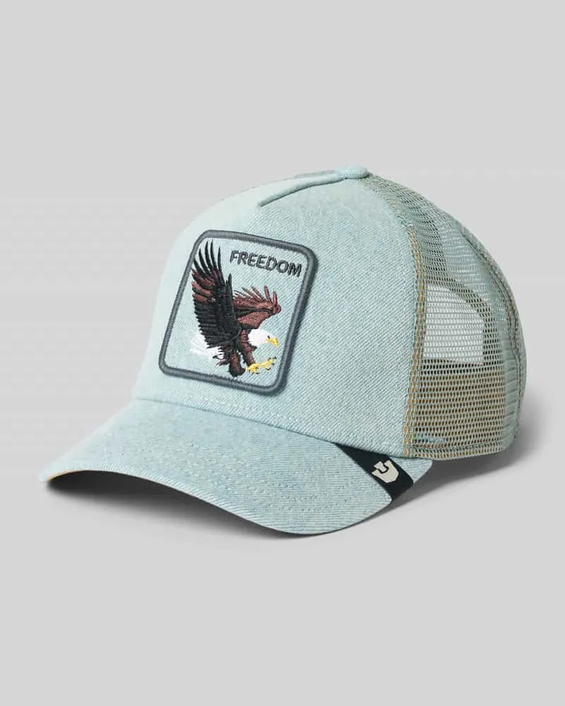 Goorin Bros. Trucker Cap mit Stitching Modell 'Denim Eagle Jeansblau