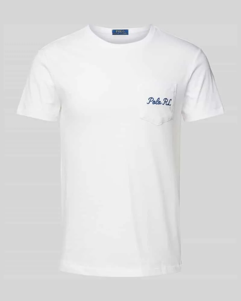 Ralph Lauren T-Shirt mit Brusttasche Weiss