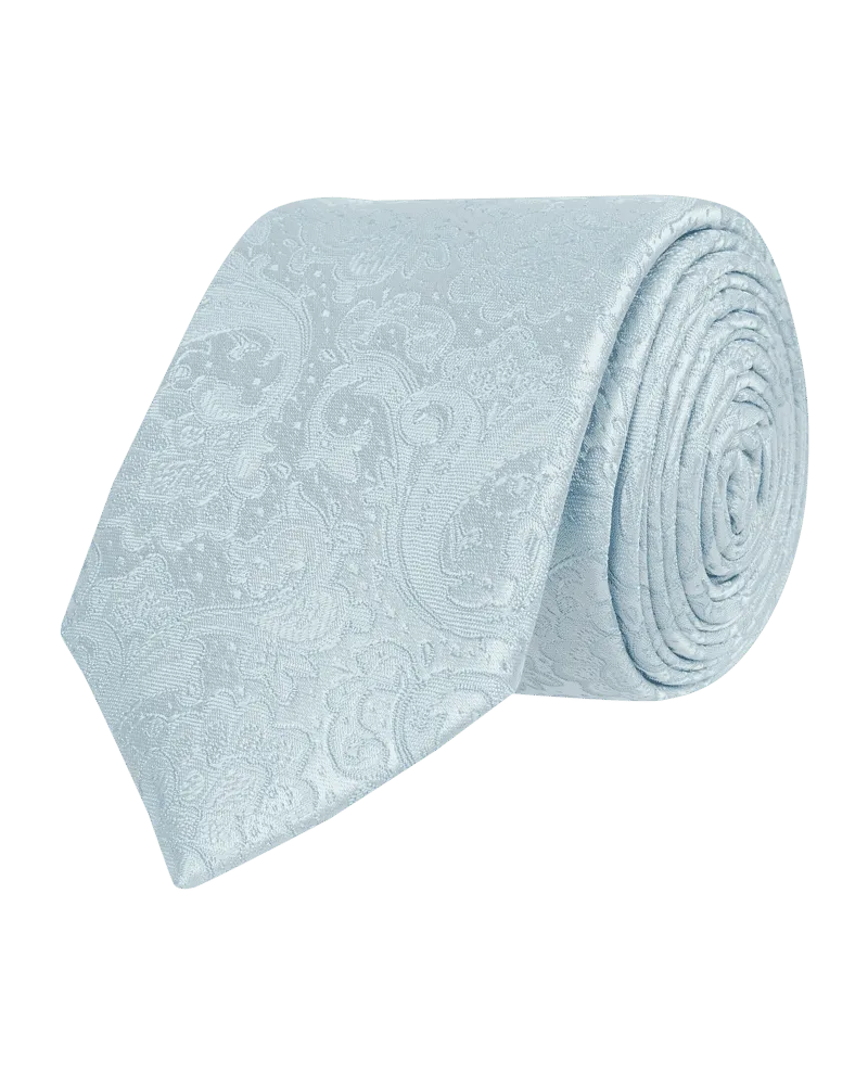 Monti Krawatte aus reiner Seide (6 cm Bleu