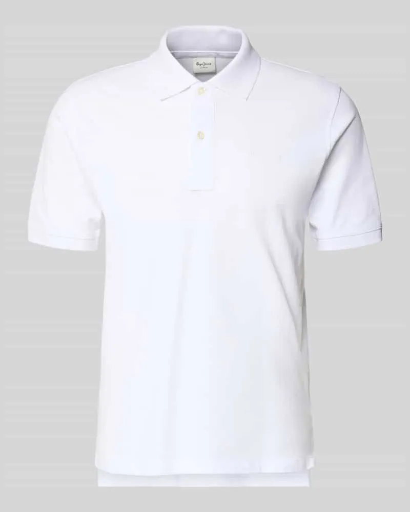 Pepe Jeans Regular Fit Poloshirt aus reiner Baumwolle Modell 'OSCAR Weiss