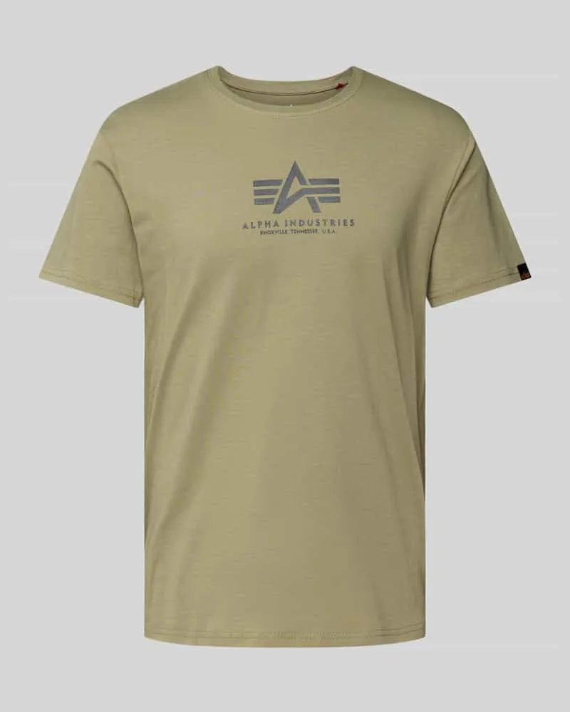 Alpha Industries T-Shirt mit Label-Print 