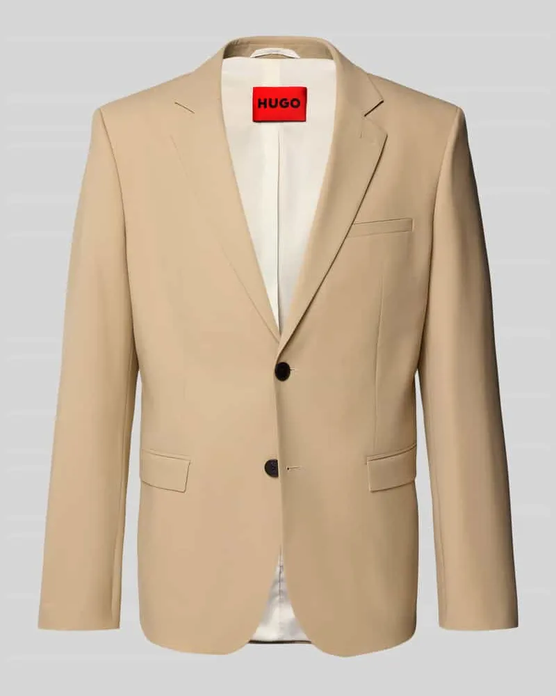 HUGO BOSS Slim Fit 2-Knopf-Sakko aus Woll-Mix Modell 'ARTI 