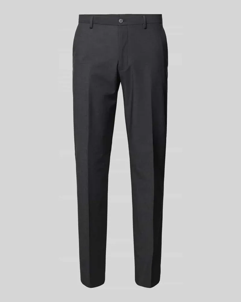 McNeal Slim Fit Anzughose mit Bügelfalten 