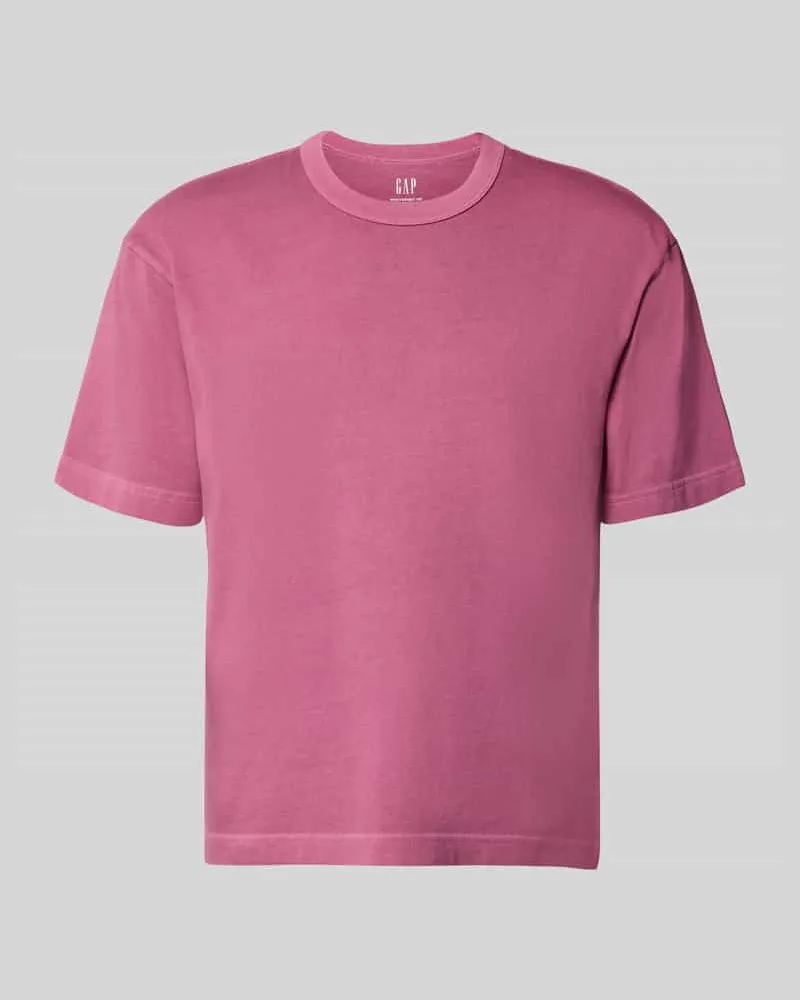 GAP Cropped T-Shirt mit Rundhalsausschnitt Altrosa