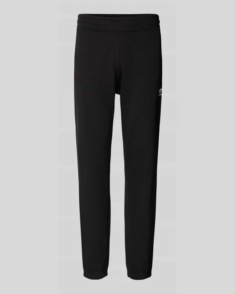adidas Slim Fit Sweatpants mit Logo-Stitching Black