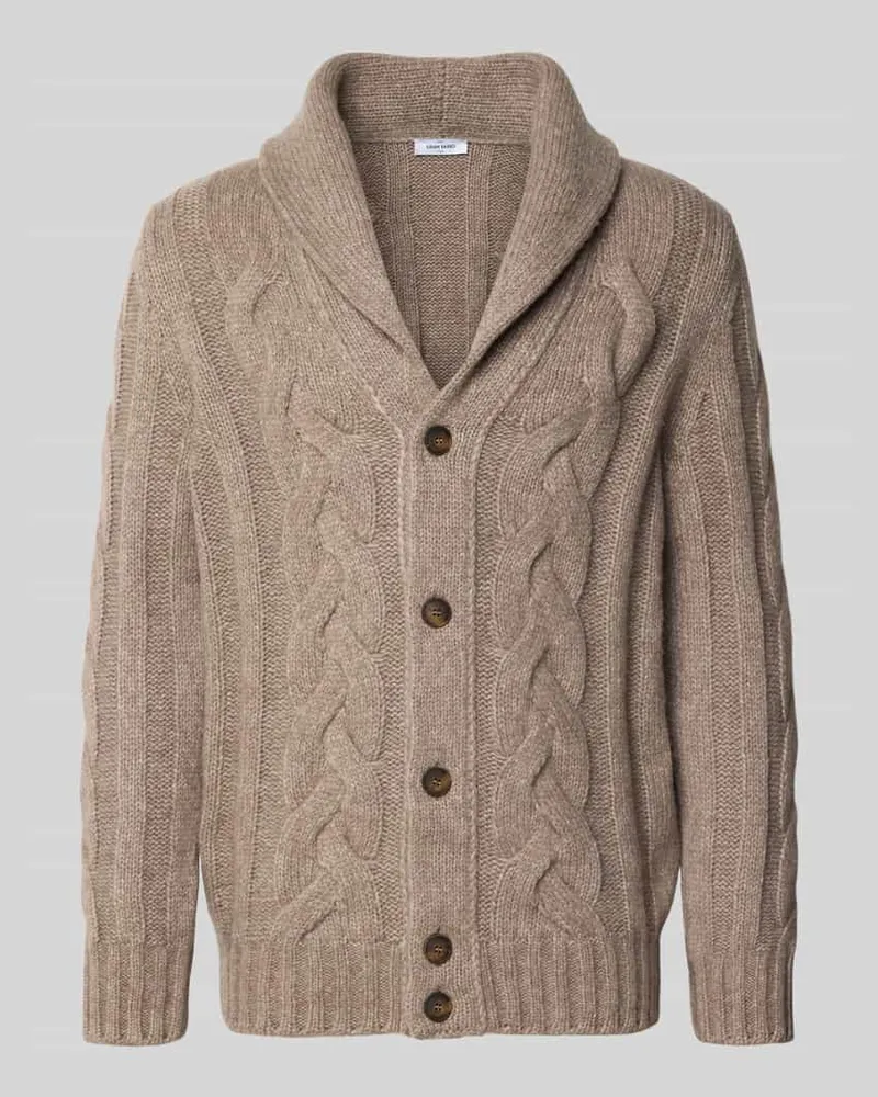 Gran Sasso Strickjacke mit Knopfleiste Sand