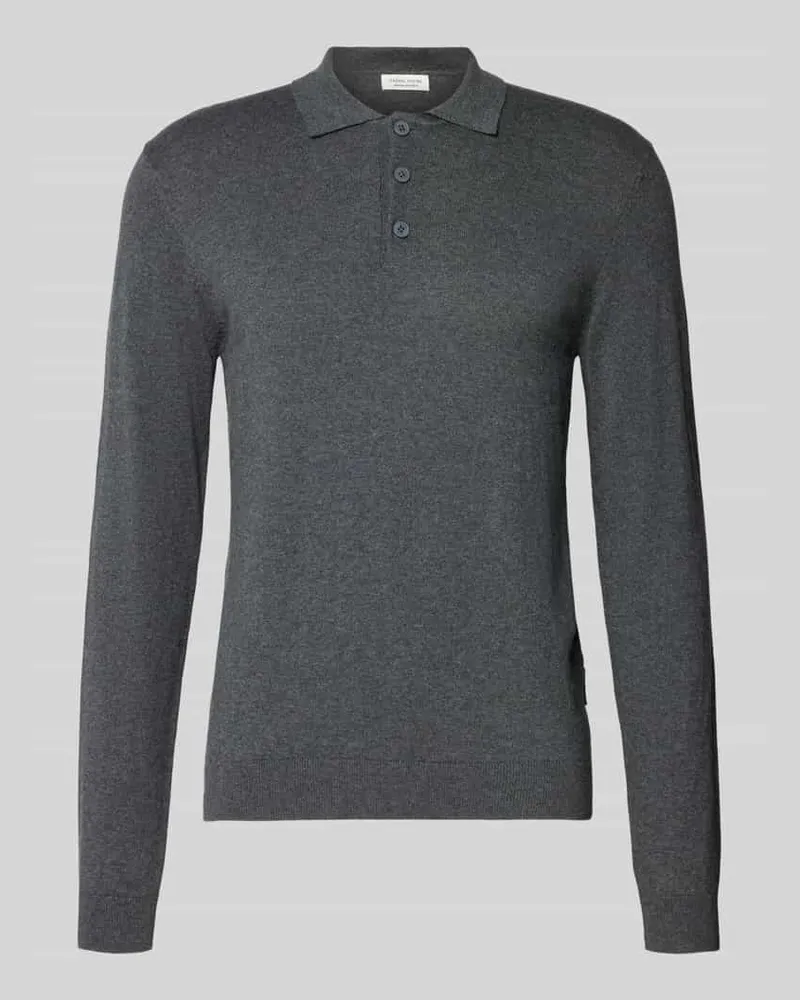 Casual Friday Strickpullover aus Baumwoll-Kaschmir-Mix Modell 'FRODE Dunkelgrau
