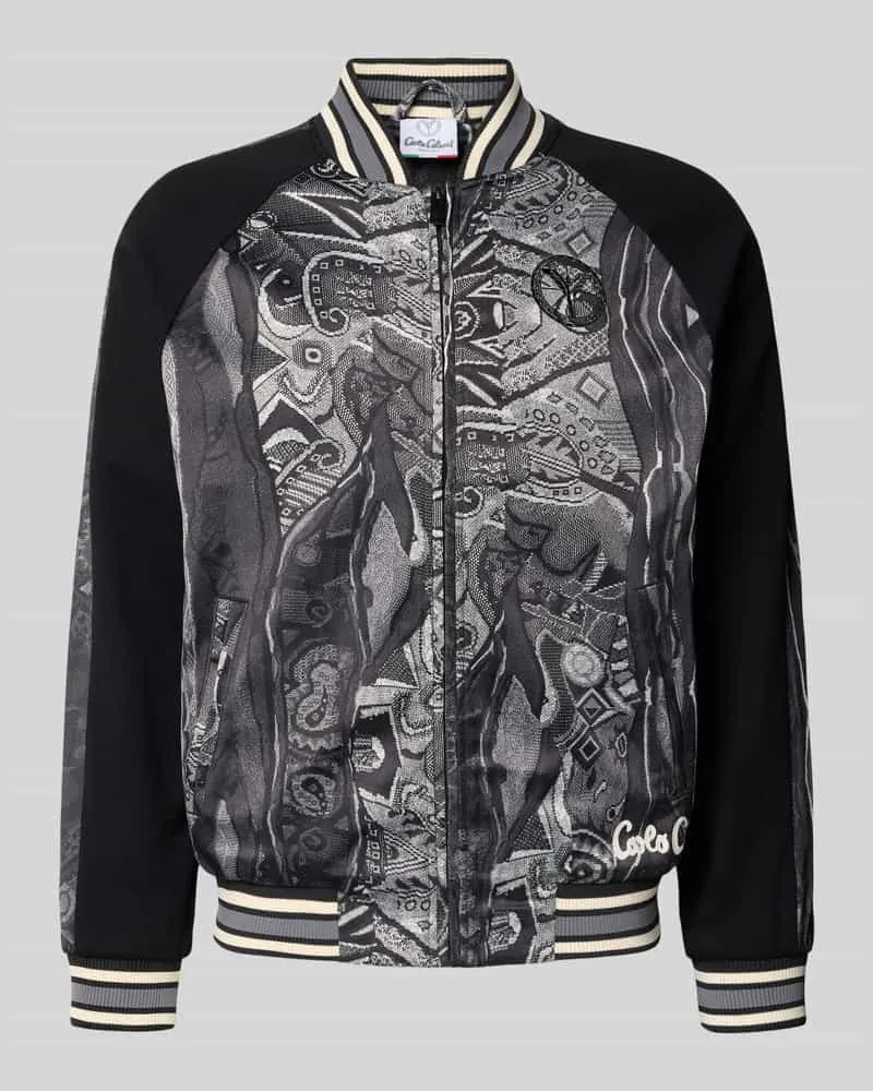 Carlo Colucci Regular Fit Jacke mit Stehkragen 
