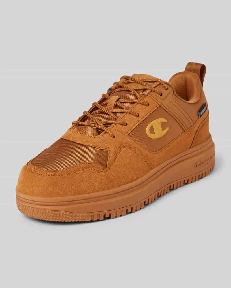 Champion Sneaker mit Label-Applikation Beige