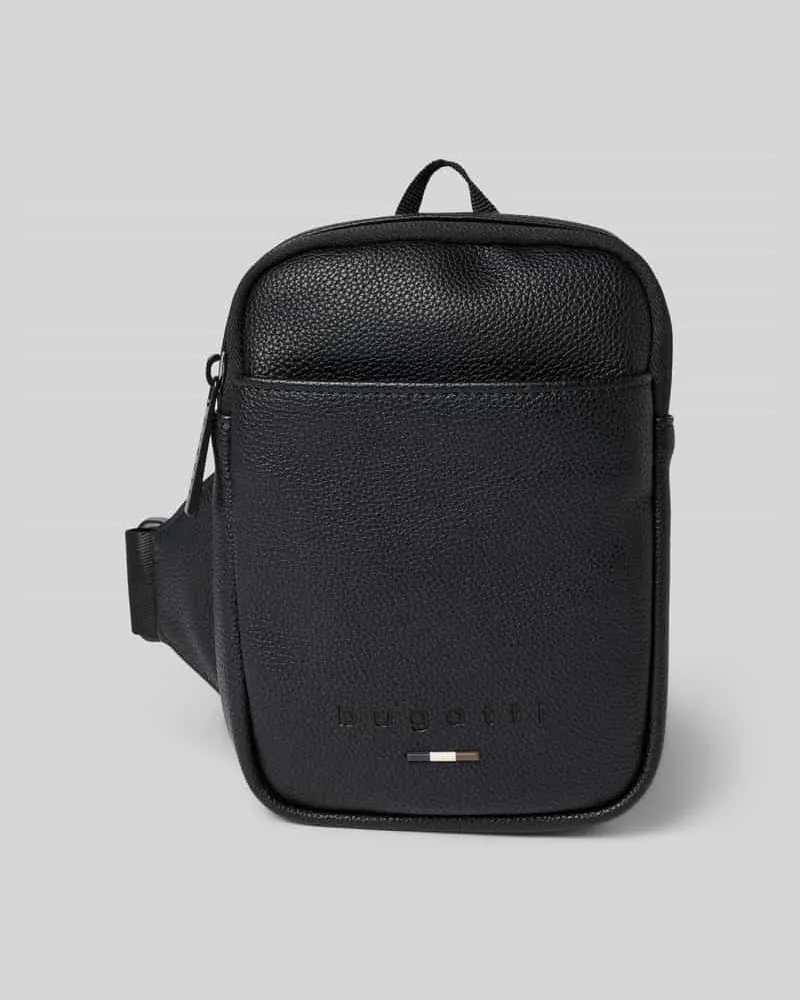 Bugatti Umhängetasche mit Label-Detail Modell 'RICO Black