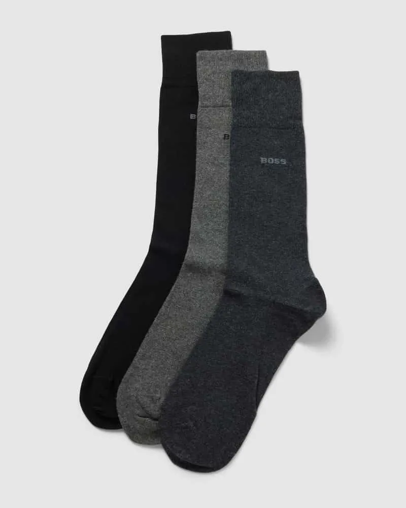 HUGO BOSS Socken mit Label-Detail im 3er-Pack 