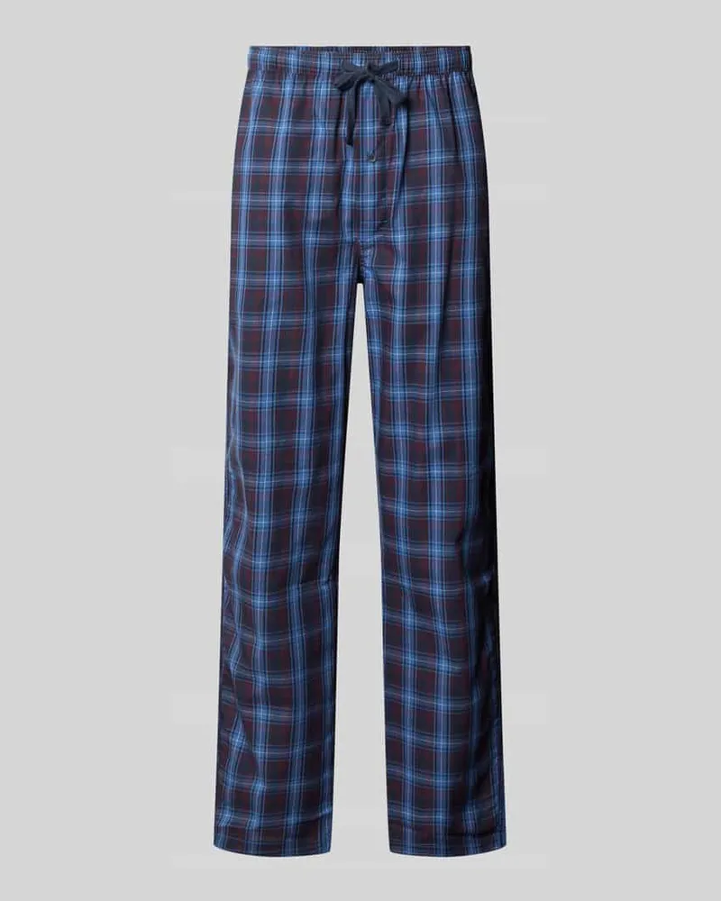 Tom Tailor Pyjama-Hose mit elastischem Tunnelzugbund Dunkelblau