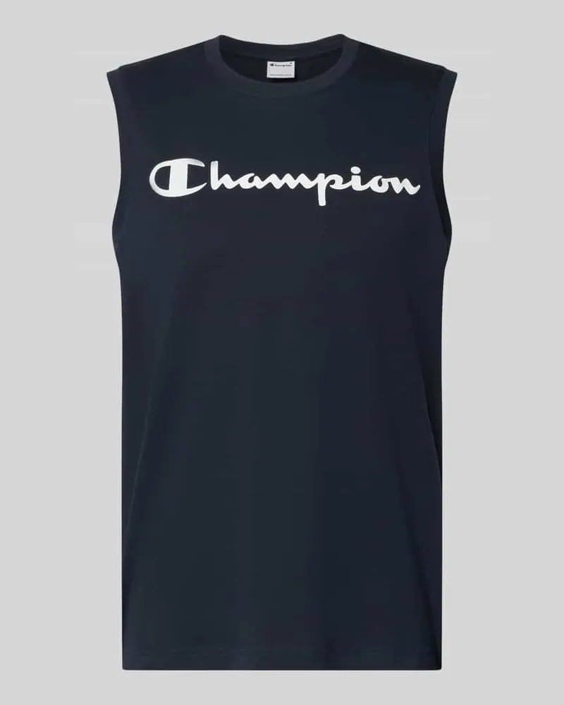 Champion Top mit Logo und Rundhalsausschnitt Marine