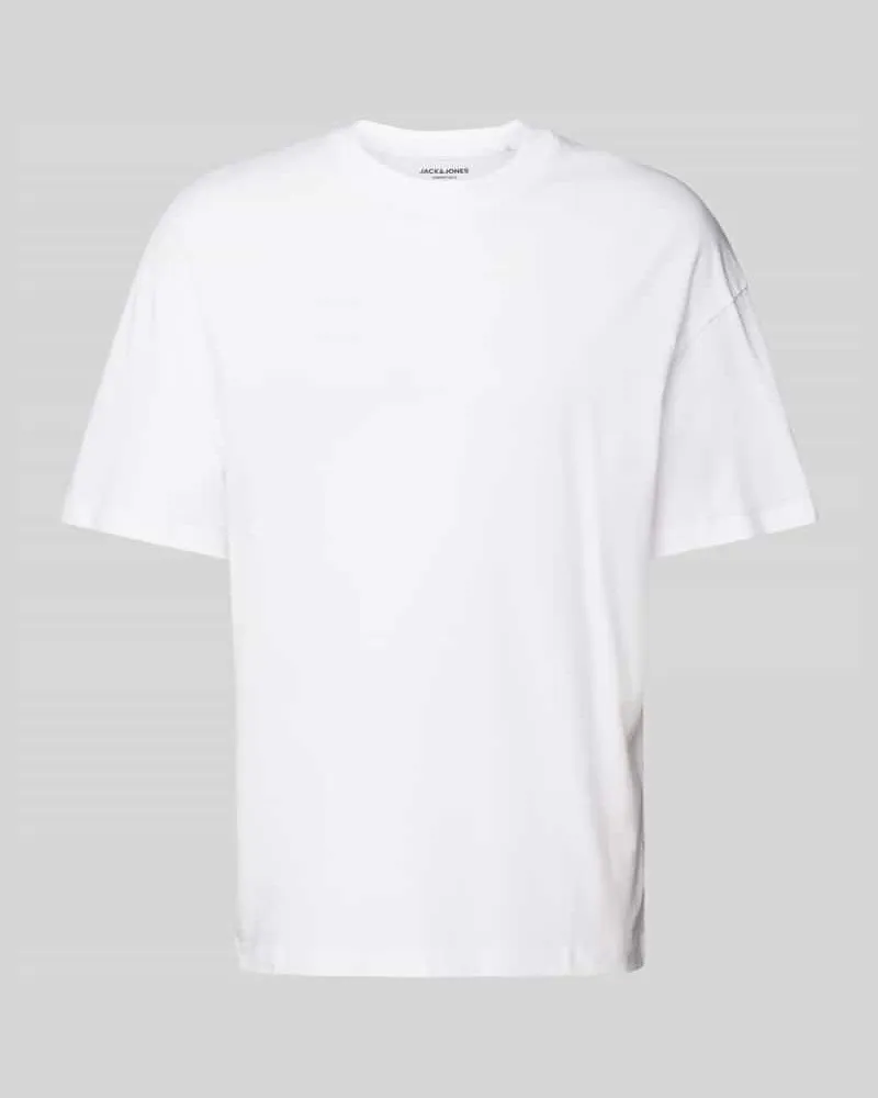 Jack & Jones T-Shirt mit geripptem Rundhalsausschnitt Modell 'BRADLEY 