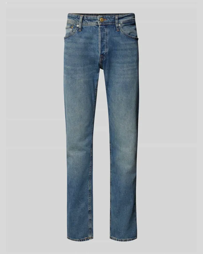 Jack & Jones Tapered Fit Jeans im 5-Pocket-Design Modell 'MIKE 