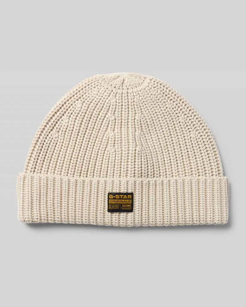 G-STAR RAW Mütze aus Viskose-Mix Modell 'Fisherman Offwhite