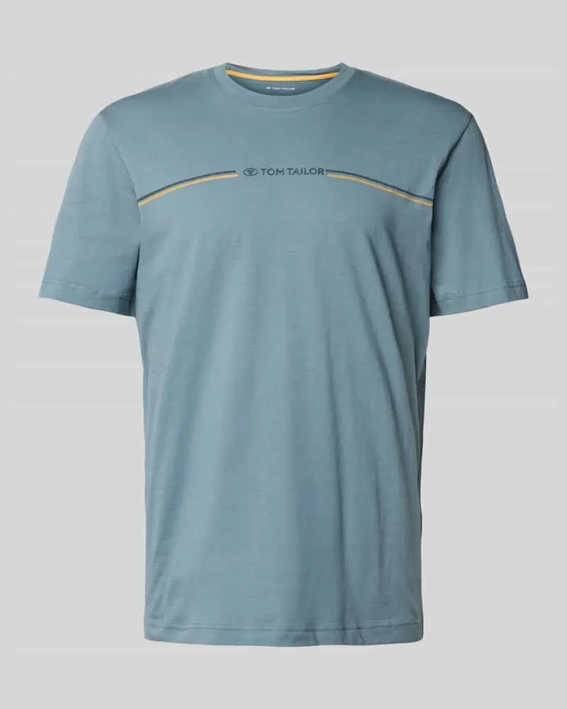 Tom Tailor Regular Fit T-Shirt aus reiner Baumwolle mit Print Mint