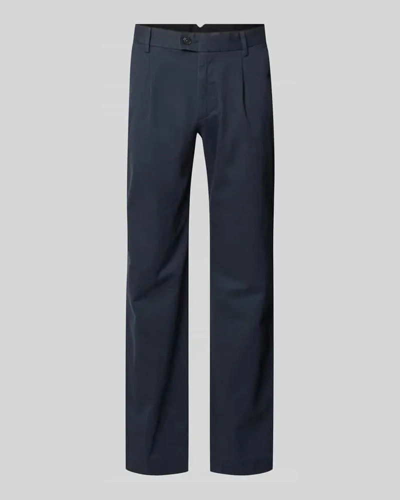 Christian Berg Chino mit Eingrifftaschen Marine