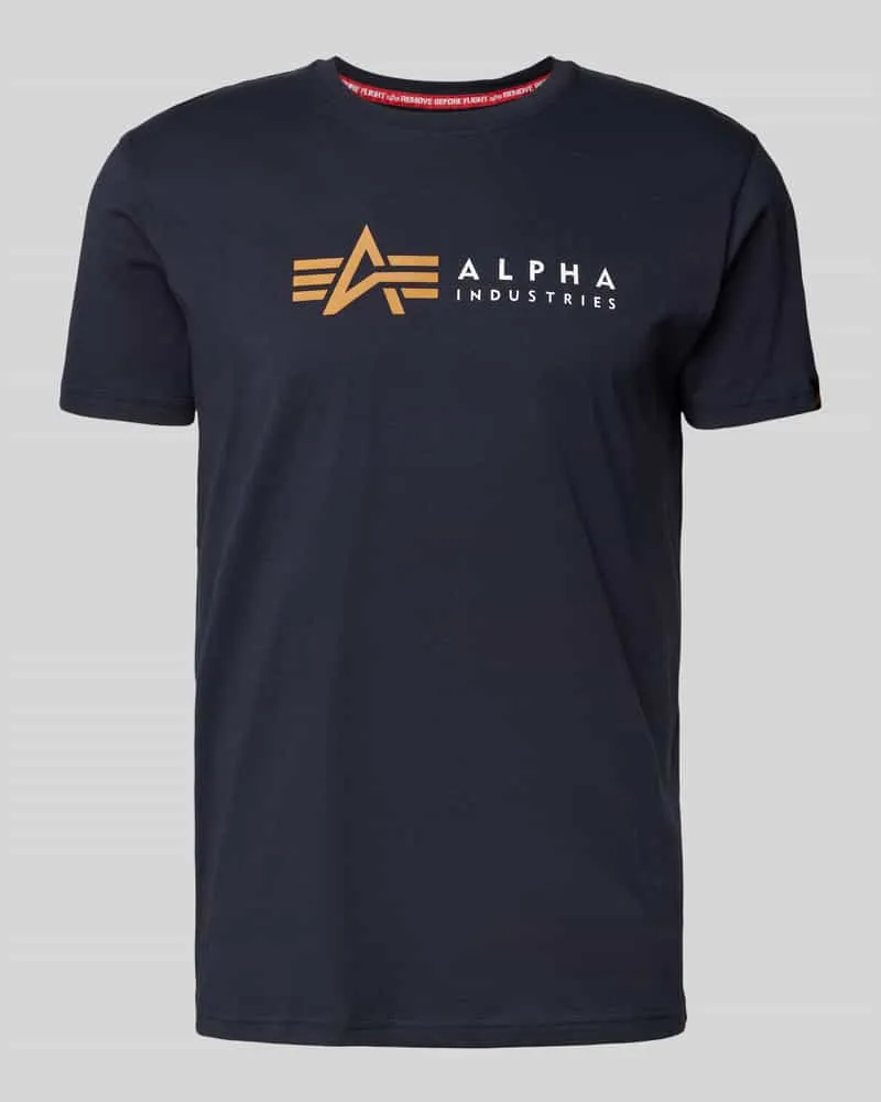 Alpha Industries T-Shirt mit Label-Print 