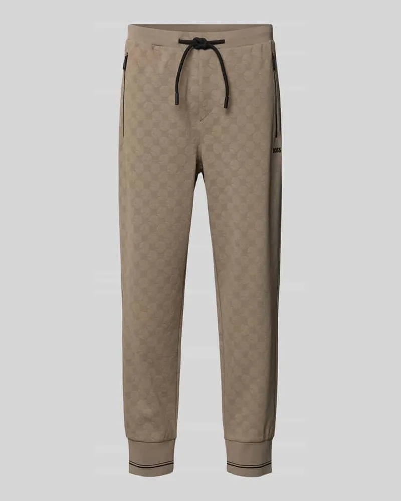 HUGO BOSS Regular Fit Sweathose aus Baumwoll-Mix Modell 'JT_Revival Hover Sand
