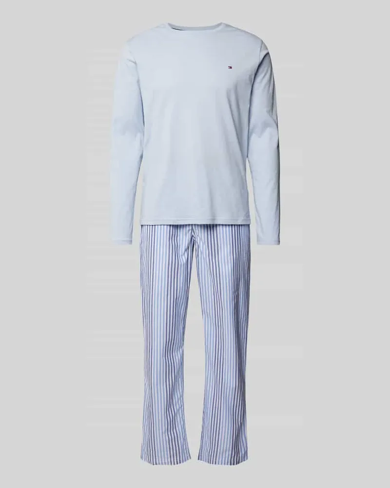 Tommy Hilfiger Pyjama mit Logo-Stitching 